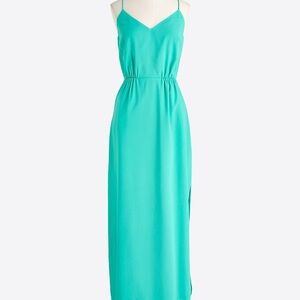 Elegant J.Crew Factory Teal Maxi Dress